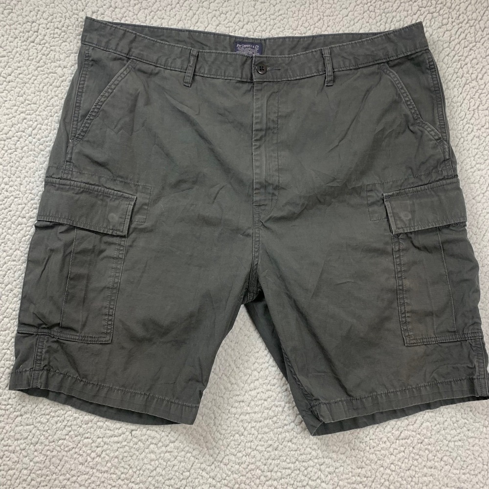 Levi's Carrier Cargo Shorts Mens 42 Gray Ripstop WaterLess Cotton‎ Utility